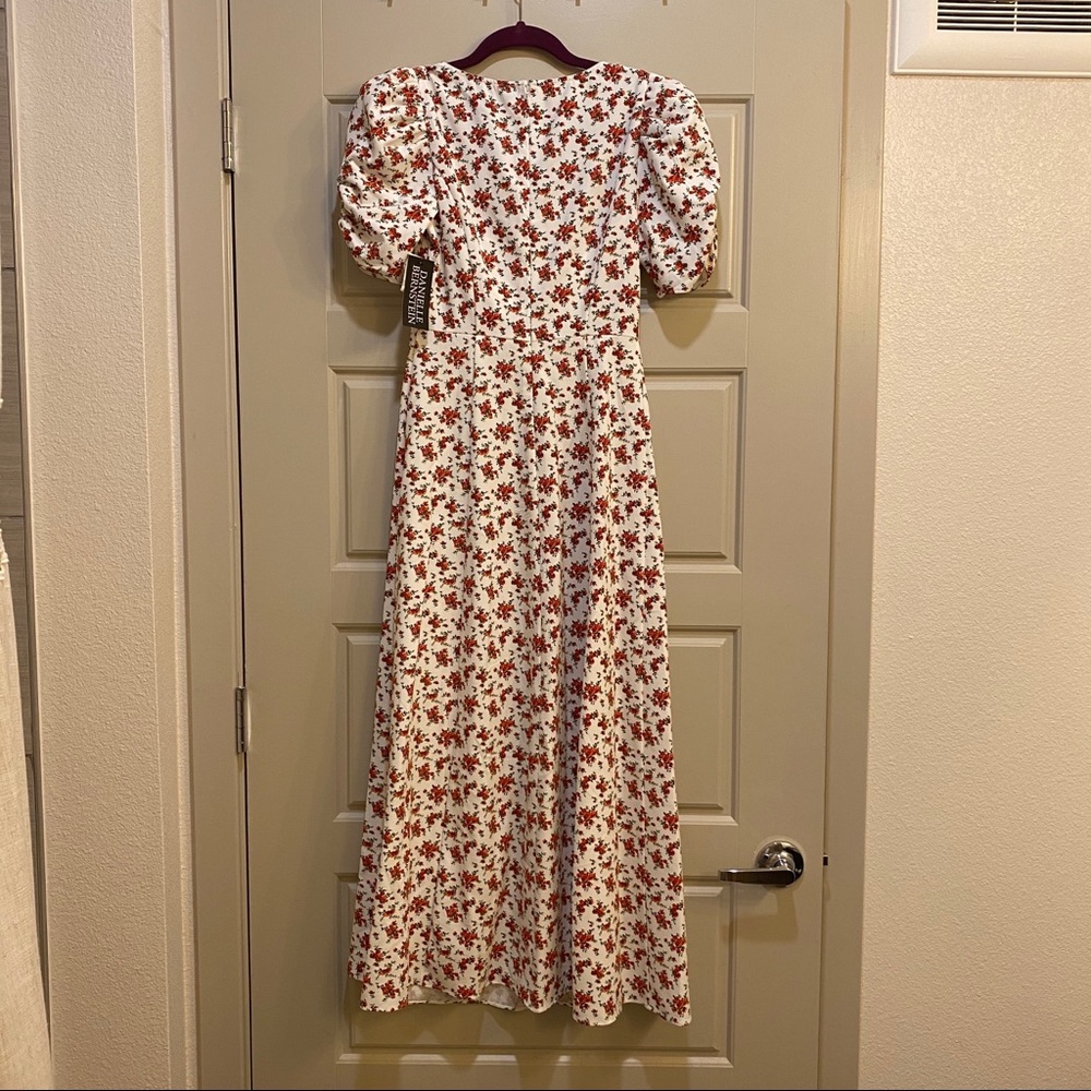 Danielle Bernstein Floral Puff Sleeve Maxi Dress - Picture 6 of 8